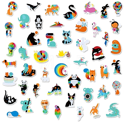 Colorful Cartoon Animal Paper Stickers ANIM-PW0001-139-1