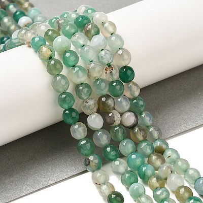 Natural Agate(Dyed & Heated) Beads Strands G-H066-B03-01-1