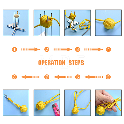 Parachute Cord Ball Knot Making Kits DIY-PH0026-88-1