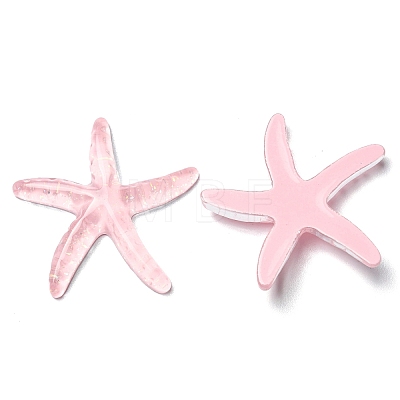 Translucent Resin Sea Animal Cabochons RESI-B016-01B-1