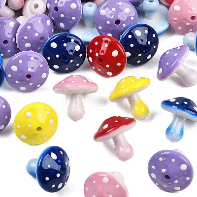 Opaque Acrylic Beads MACR-C036-02-1