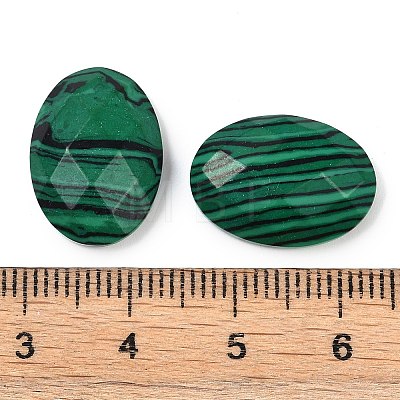 Synthetic Malachite Cabochons G-G760-A14-1