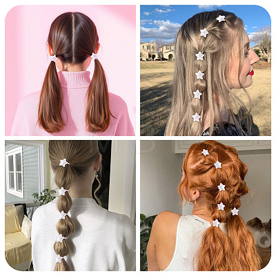 10Pcs Plastic Girls Hair Accessories OHAR-TAC0011-001B-1