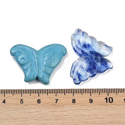 Natural & Synthetic Mixed Gemstone Carved Beads G-G202-01-1