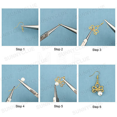 DIY Dangle Earring Making Kits DIY-SC0016-70-1