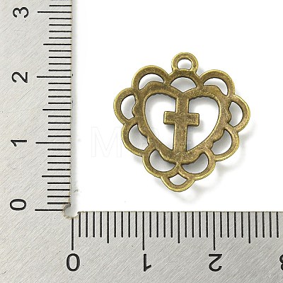 Tibetan Style Alloy Pendants TIBE-I026-6016AB-1