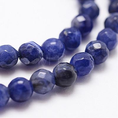 Natural Sodalite Beads Strands G-D840-19-4mm-1