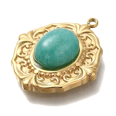 Natural Turquoise Pendants STAS-P371-008B-G-1