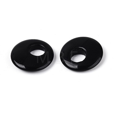 Natural Obsidian Pendants G-T144-42D-1