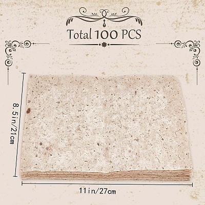 100 Sheets Rectangle Art Tissue Paper Sheets for DIY Crafts Art Supplies AJEW-WH0329-69-1