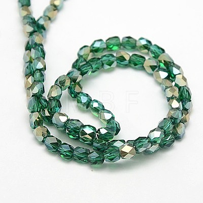 Electroplate Glass Beads Strands EGLA-F001-F-1