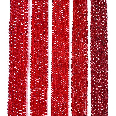 Electroplate Glass Beads Strands EGLA-A044-T4mm-A01-1