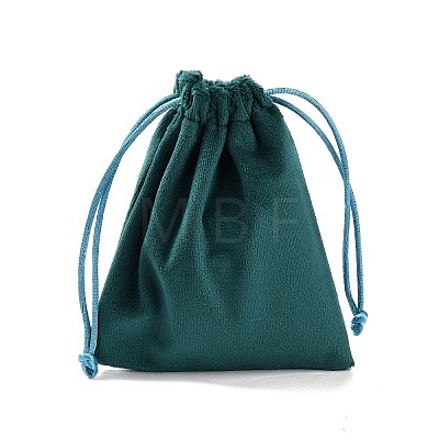 Velvet Jewelry Drawstring Storage Pouches ABAG-P013-02B-08-1