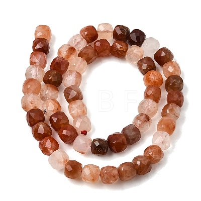 Natural Red Rabbit Hair Rutilated Quartz Beads Strands GG-CBA4808-B02-04-1