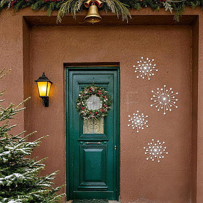 4Pcs Iron & Acrylic Wall Decorations AJEW-WH0871-55P-1