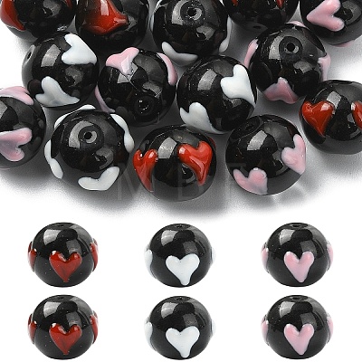 15Pcs 3 Colors Handmade Glass Enamel Beads GLAA-YW0005-87-1