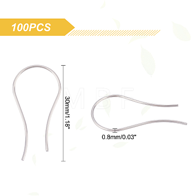 DICOSMETIC 100Pcs 304 Stainless Steel Earring Hooks STAS-DC0006-94-1