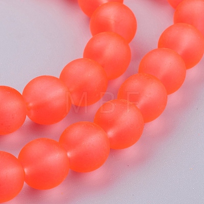 Transparent Glass Bead Strands X-GLAA-S031-10mm-27-1