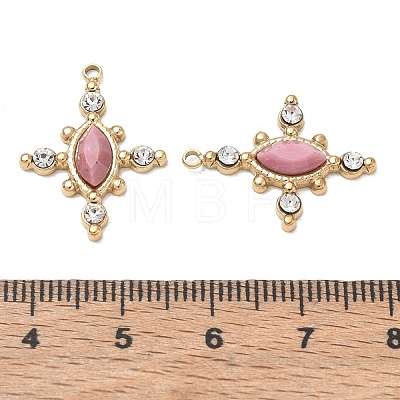 Natural Rhodonite Faceted Horse Eye Pendants GG-CBA50CD-08G-04-1