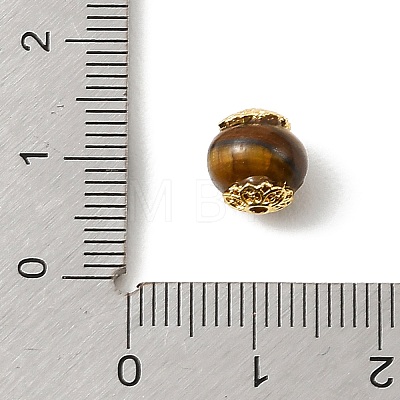 Natural Tiger Eye Beads KK-D262-01G-01-1