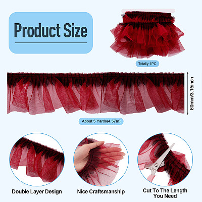 5 Yards Polyester Ornament Accessories DIY-TA0016-01B-1