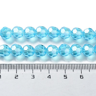 Electroplate Glass Bead Strands LS-EGLA-R015-8mm-12-1