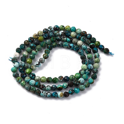 Natural HuBei Turquoise Beads Strands G-B130-A01-02-1