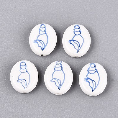 Handmade Porcelain Beads PORC-Q005-12D-1
