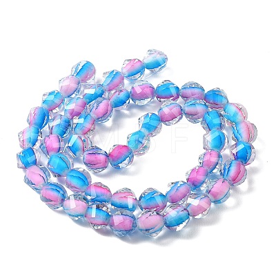 Two Tone Resin Beads Strands GLAA-T035-02E-1