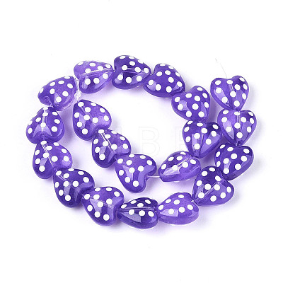 Transparent Glass Enamel Beads Strands GLAA-N061-10B-1