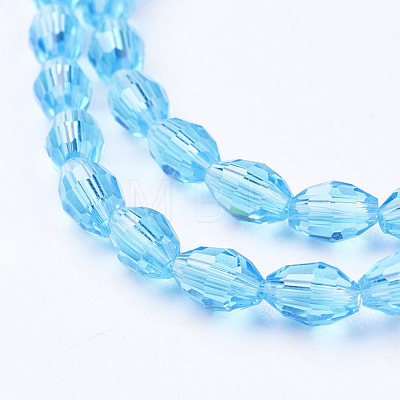 Glass Beads Strands X-GC891Y-11-1