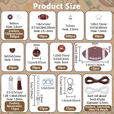 DIY Rugby Keychain Making Kit DIY-NB0016-73-1