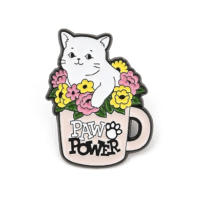 PAW POWER Colorful Enamel Pins JEWB-L027-04EB-01-1