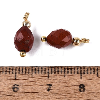 Natural Red Jasper Pendants GG-N004-02G-04-1