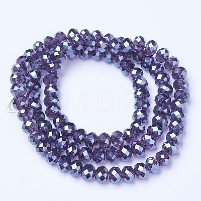 Electroplate Glass Beads Strands EGLA-A034-T10mm-A16-1
