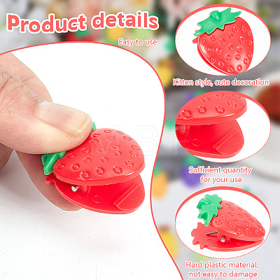 DELORIGIN 24Pcs 12 Style Plastic Food Storage Bag Sealer Clips for Chips AJEW-DR0001-29-1