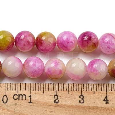 Natural Dyed Yellow Jade Beads Strands G-Q160-A01-01A-1