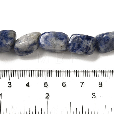 Natural Blue Spot Jasper Beads Strands G-B078-D33-04-1