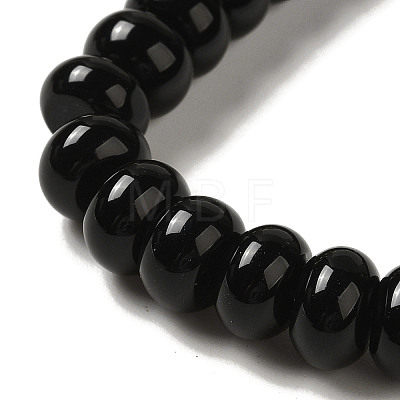 Natural Black Onyx(Dyed & Heated) Beads Strands G-NH0017-D01-01-1