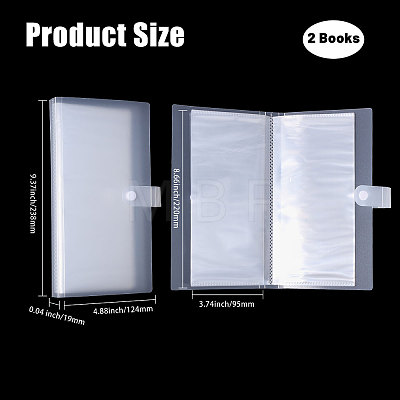 1 Grid Transparent PP Plastic Photocard Storage Albums AJEW-WH0419-72B-1