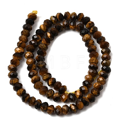 Natural Tiger Eye Beads Strands G-N0179-03-6x4mm-1