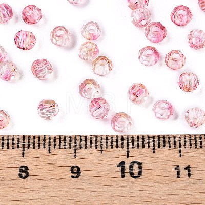 Baking Paint Electroplate Transparent Glass Seed Beads SEED-N006-07C-1