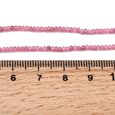Natural Pink Tourmaline Beads Strands G-RM250101-T2-1