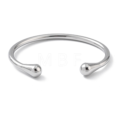 304 Stainless Steel Cuff Bangles for Women BJEW-Z078-12P-1