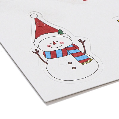 6 Styles Christmas Paper Gift Tag Display Cards CDIS-Q006-01C-1