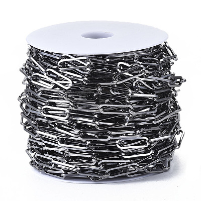 Unwelded Iron Paperclip Chains CH-S125-12A-01-1