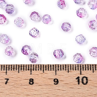 Baking Paint Electroplate Transparent Glass Seed Beads SEED-N006-07J-1