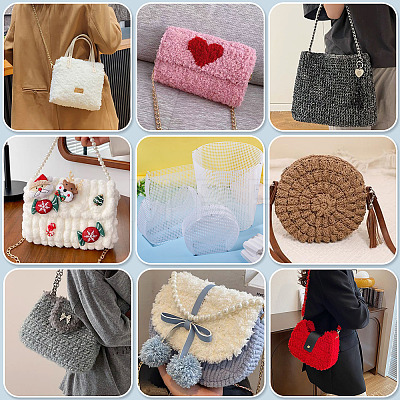 4styles Plastic Mesh Canvas Sheet DIY-TA0015-42-1
