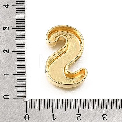 Brass Slide Charms KK-Z163-01G-S-1