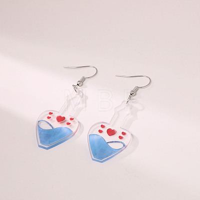 Valentine's Day Acrylic Dangle Earrings FS-WGB34A3-13-1
